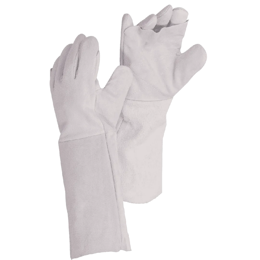 200mm 8'' Apron palm chrome leather welding gloves