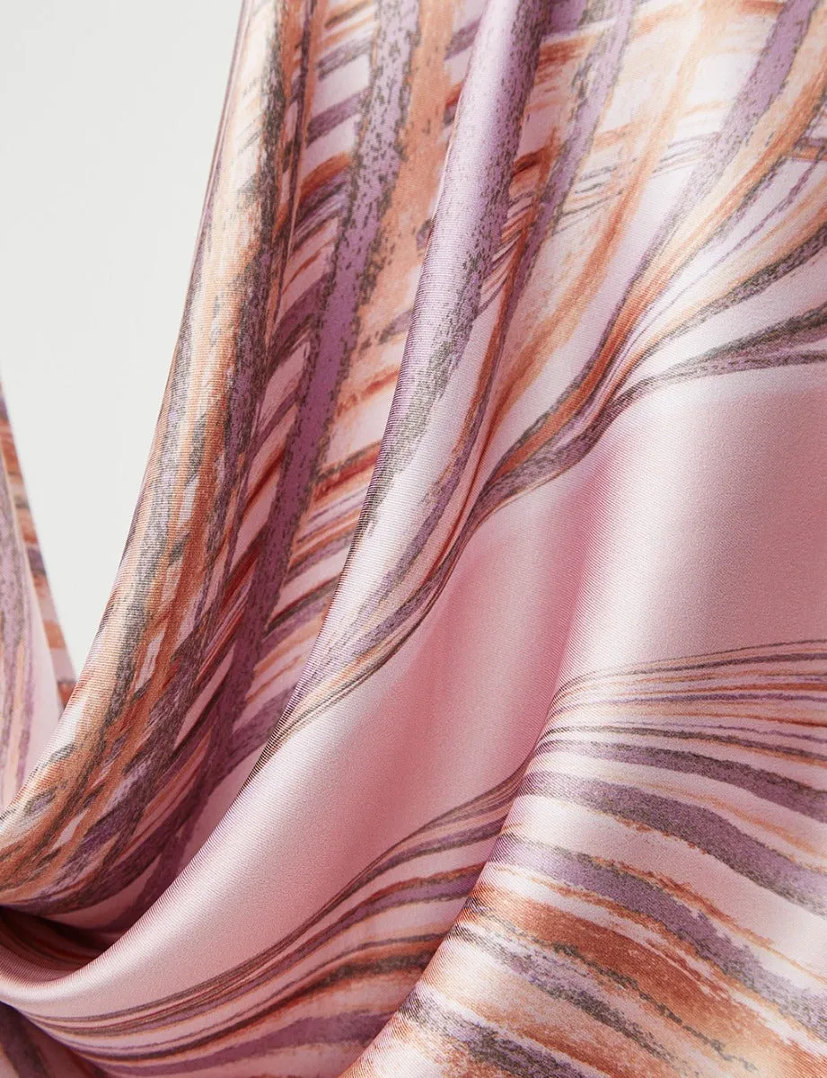 Abstract Patterned PES Scarf Powder