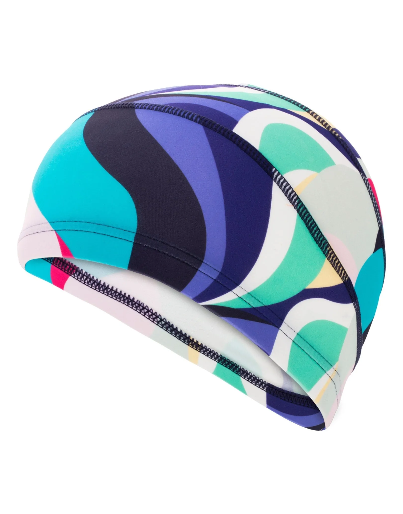 Adult Fabric Swim Cap - Multi-Colour