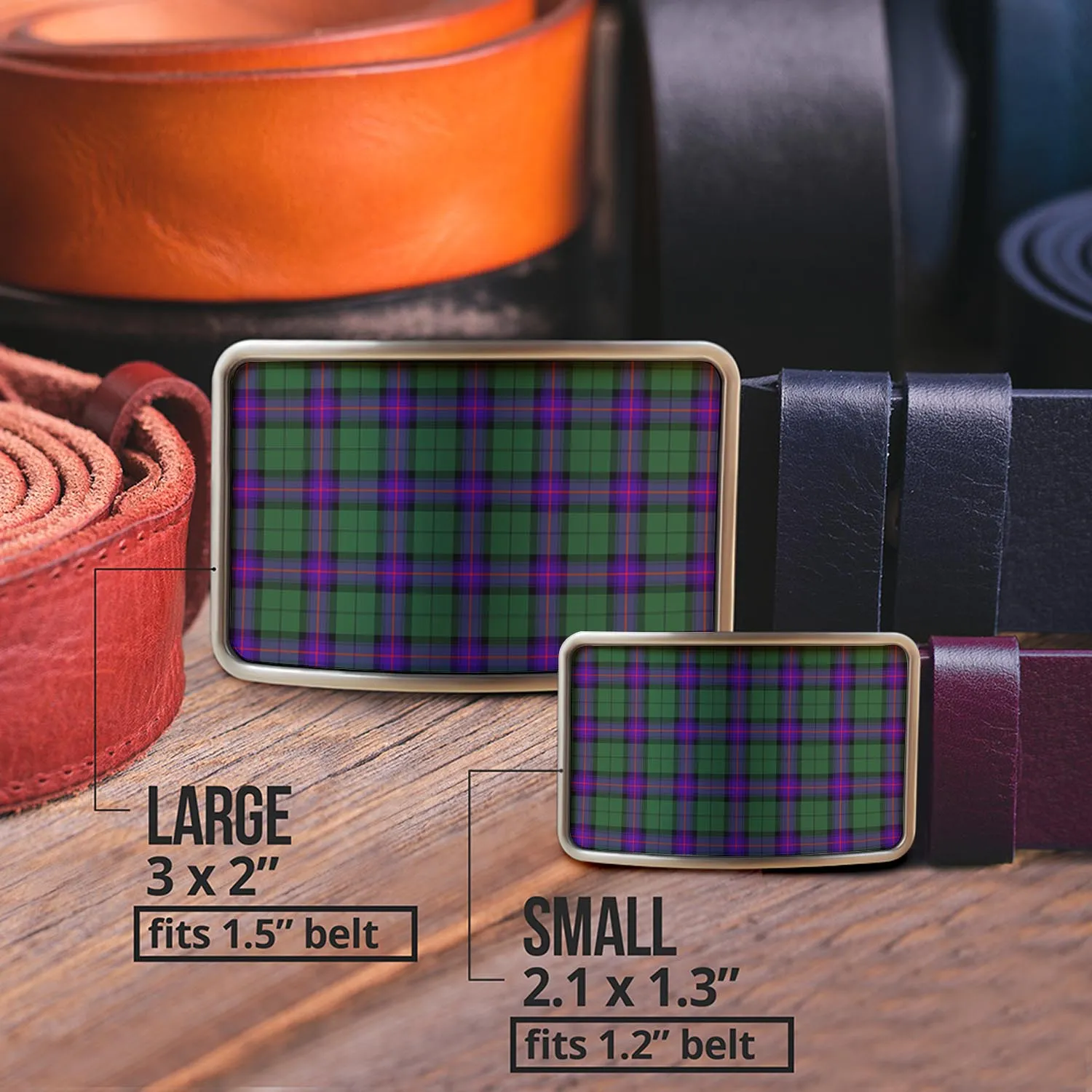 Armstrong Modern Tartan Belt Buckles