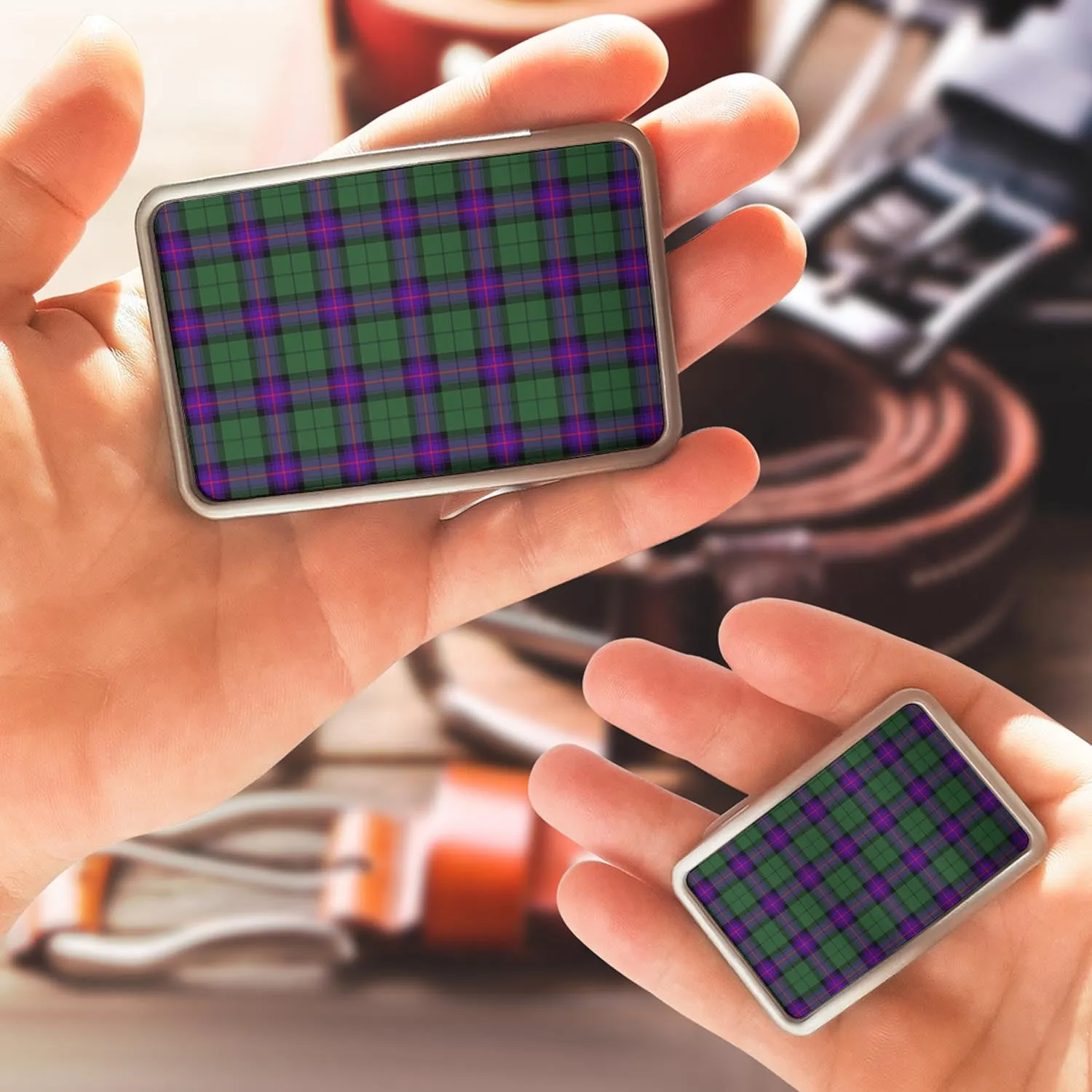 Armstrong Modern Tartan Belt Buckles