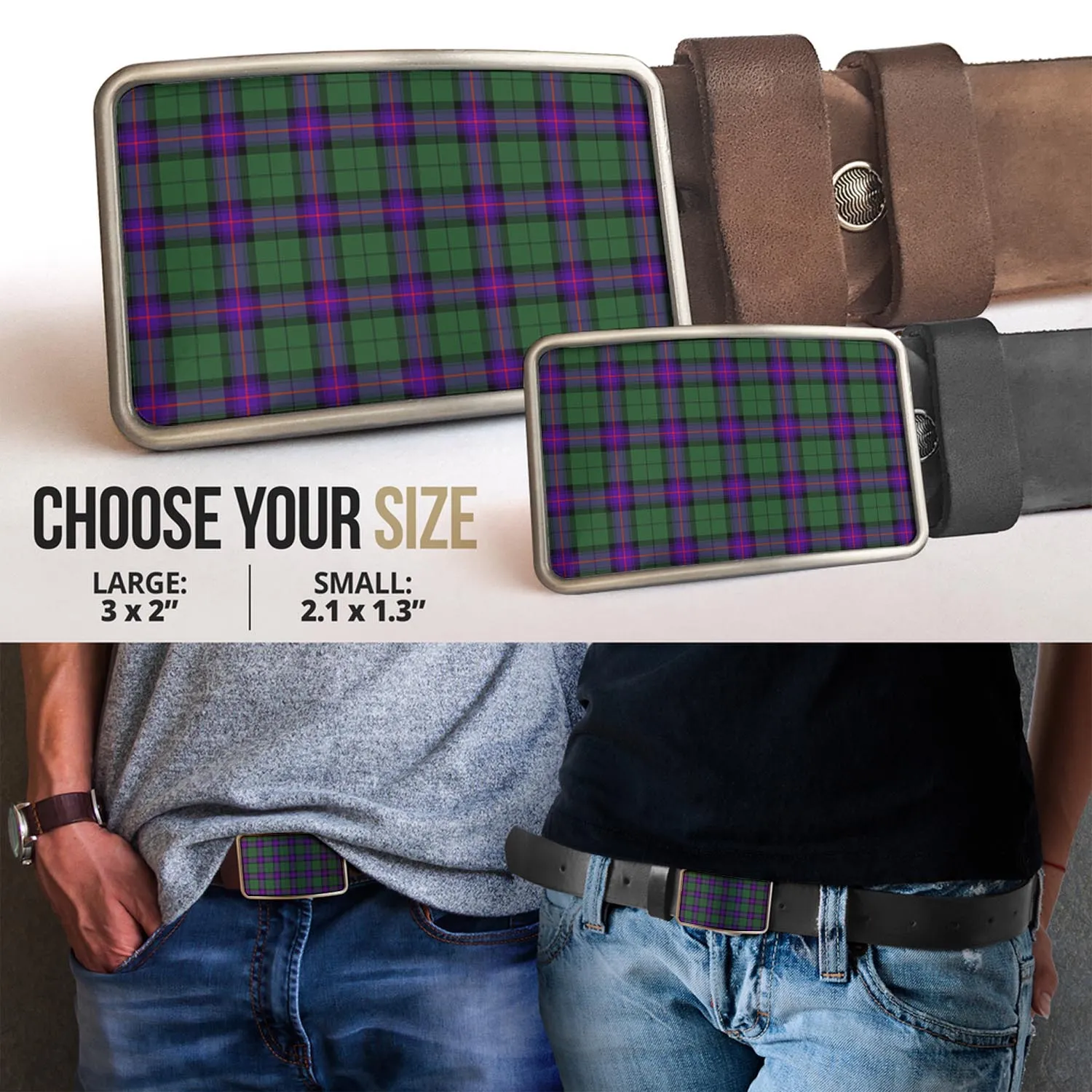 Armstrong Modern Tartan Belt Buckles