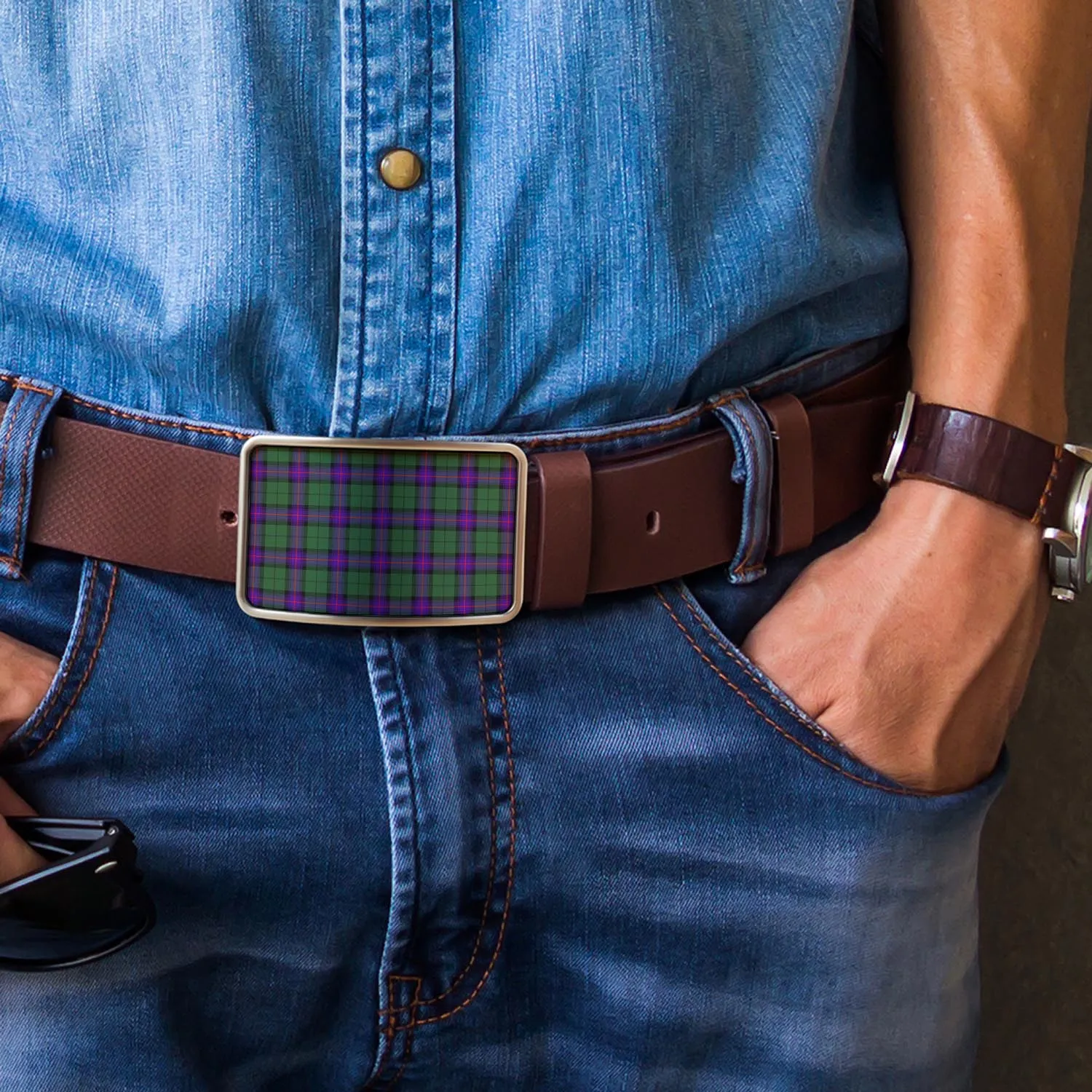 Armstrong Modern Tartan Belt Buckles