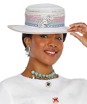 Aussie Austine Church Hat 5887-White