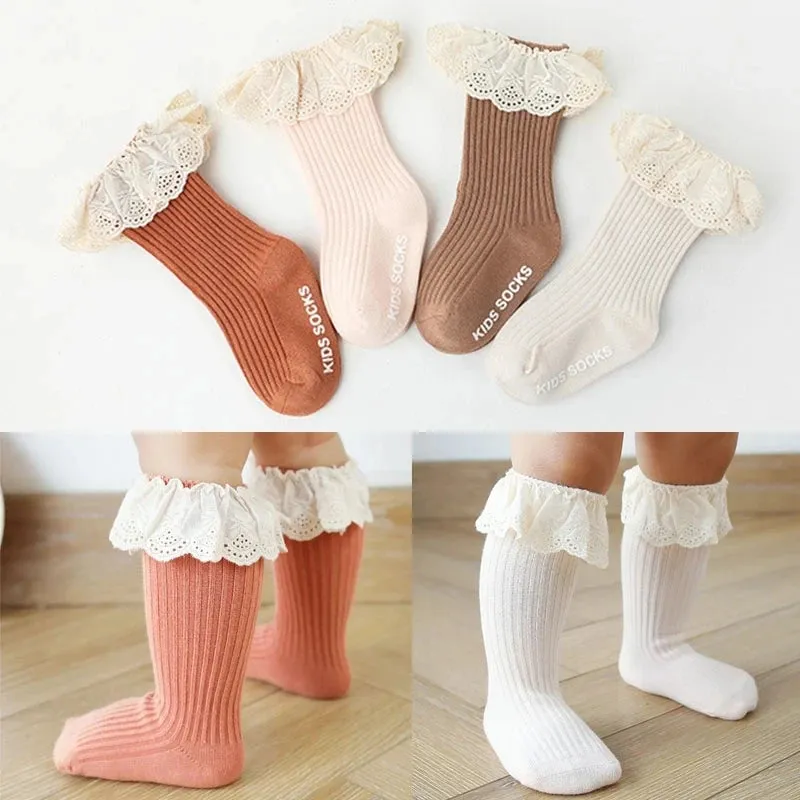 Baby Socks Knee High  Soft Cotton