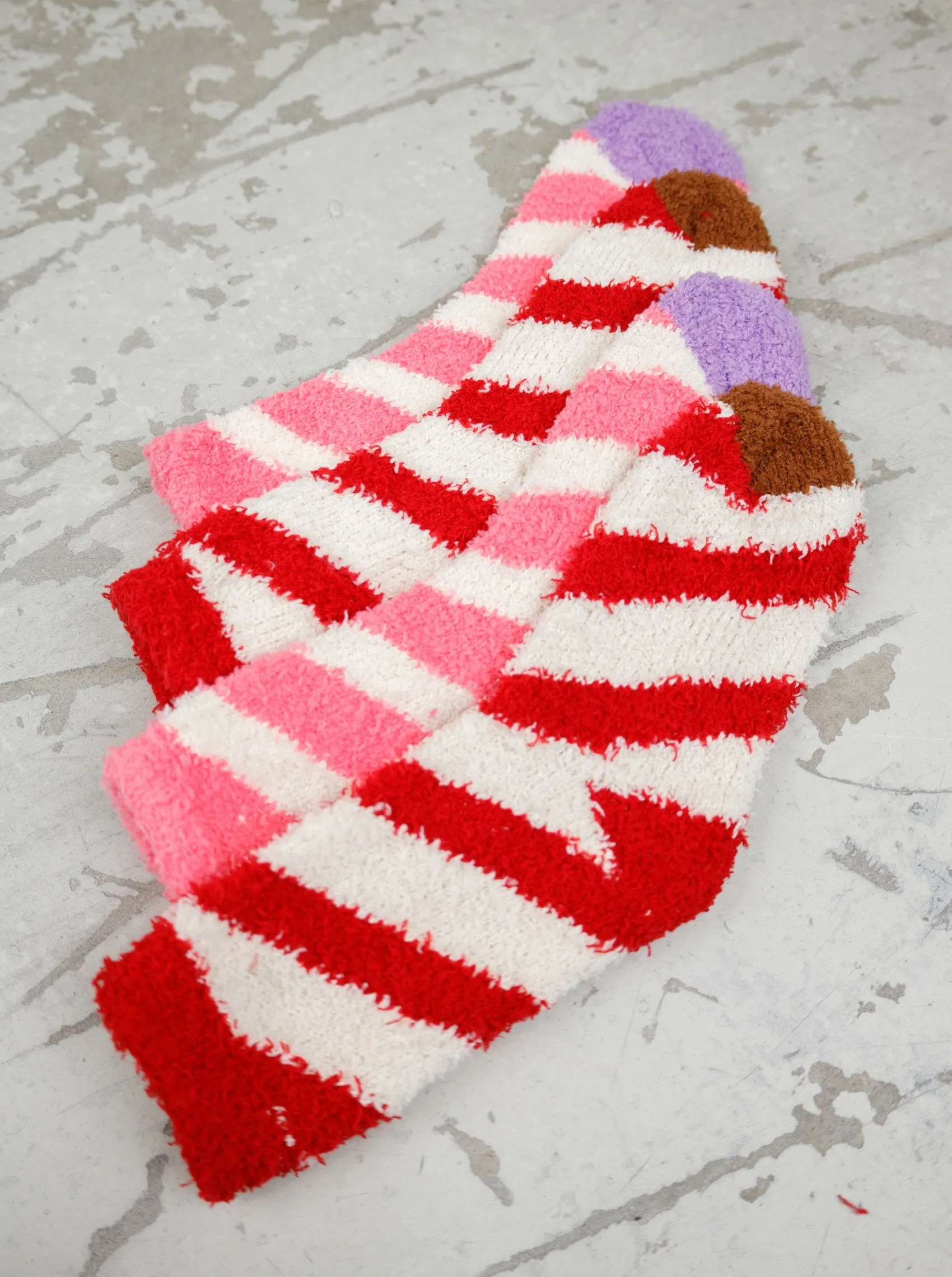 BCREESE soft sock - Red Stripe