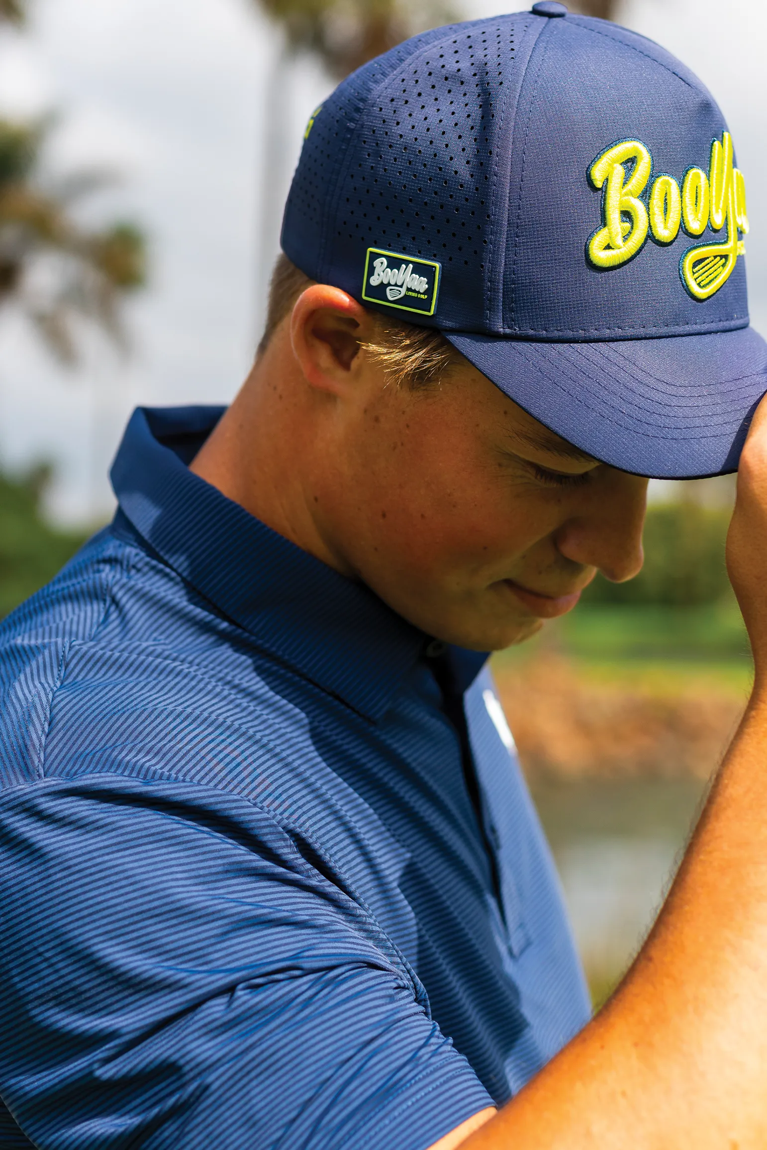 BooYaa Lifestyle Golf Cap - Navy Neon(ish)