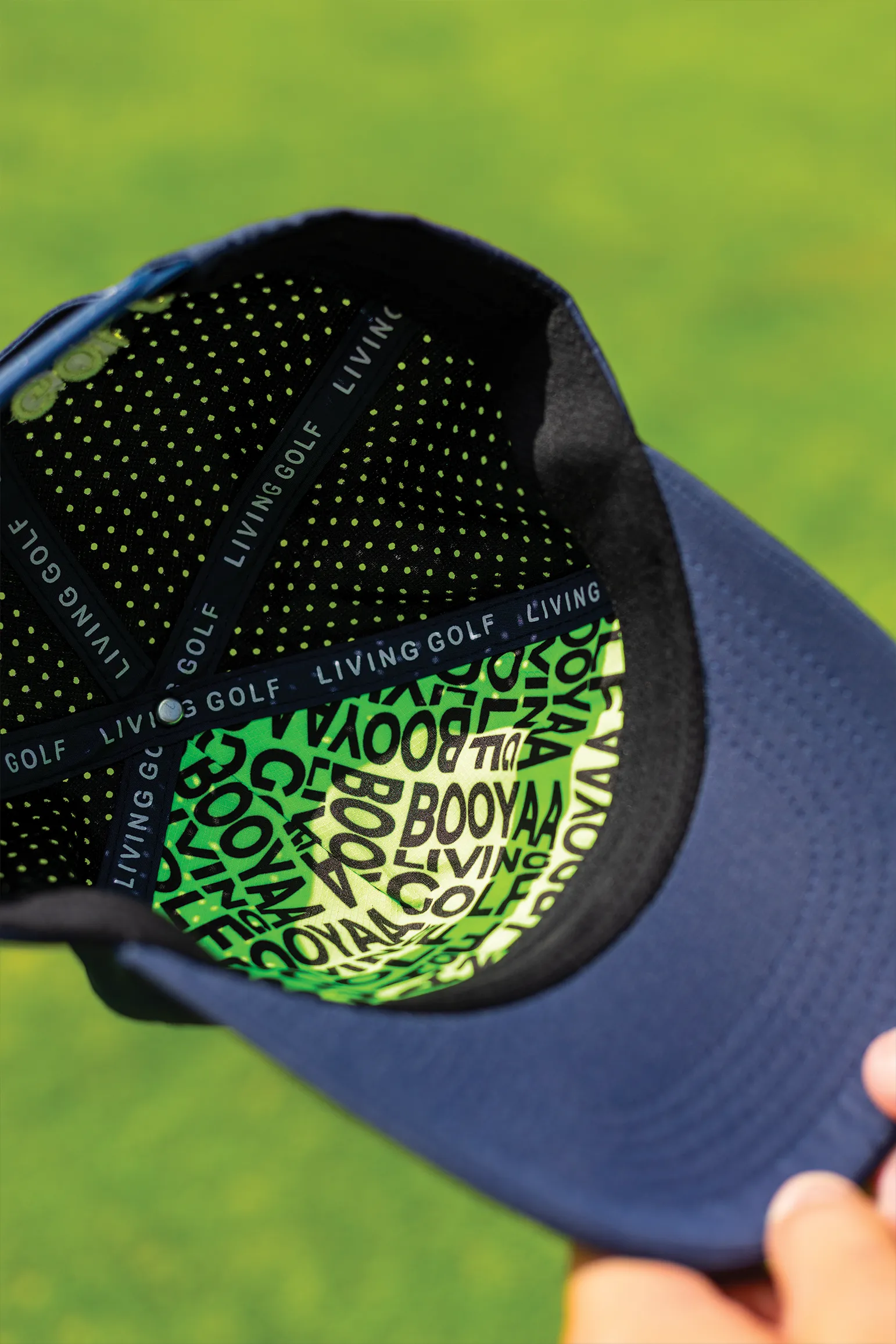 BooYaa Lifestyle Golf Cap - Navy Neon(ish)