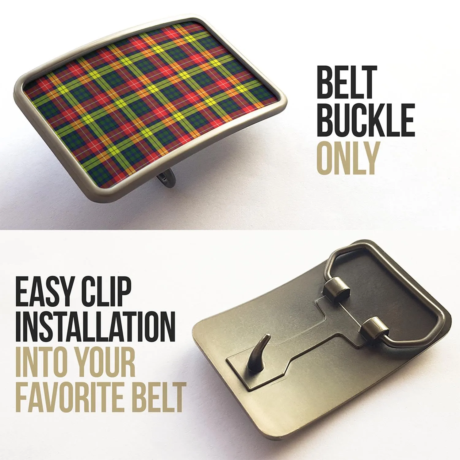 Buchanan Modern Tartan Belt Buckles