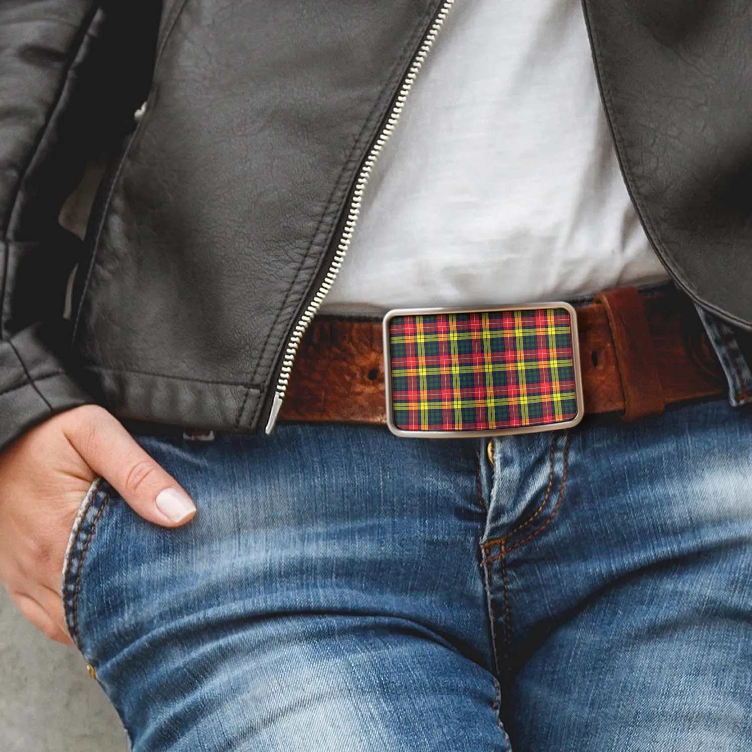 Buchanan Modern Tartan Belt Buckles