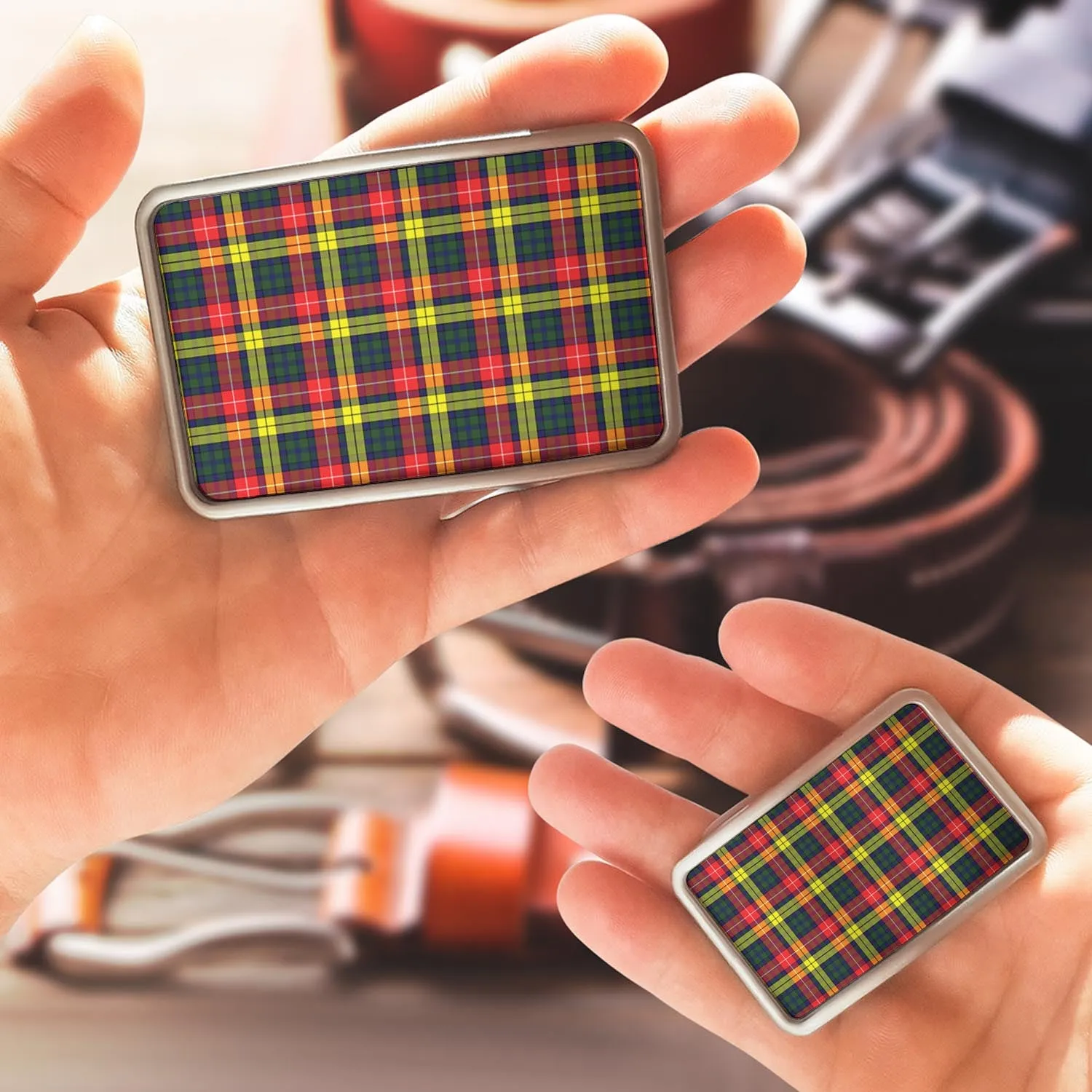 Buchanan Modern Tartan Belt Buckles