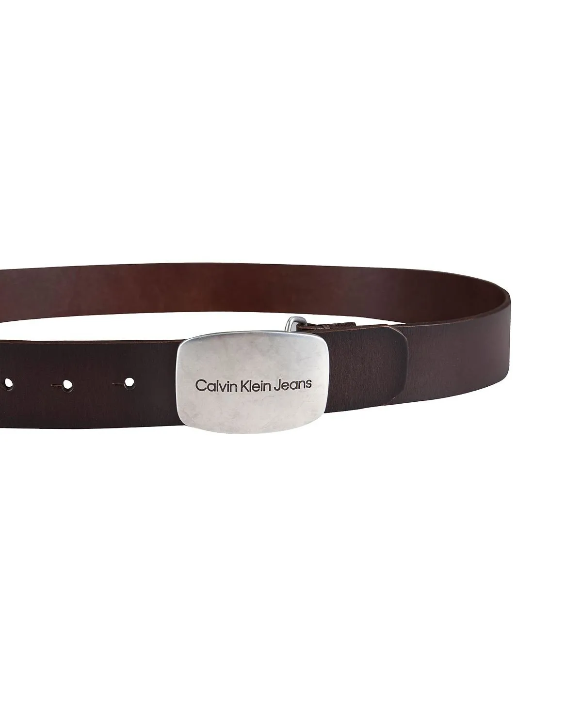 Calvin Klein metal buckle belt, brown