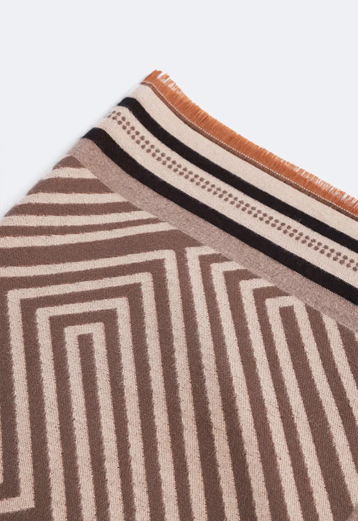 Choice Chic Geometric Pashmina Scarf Taupe