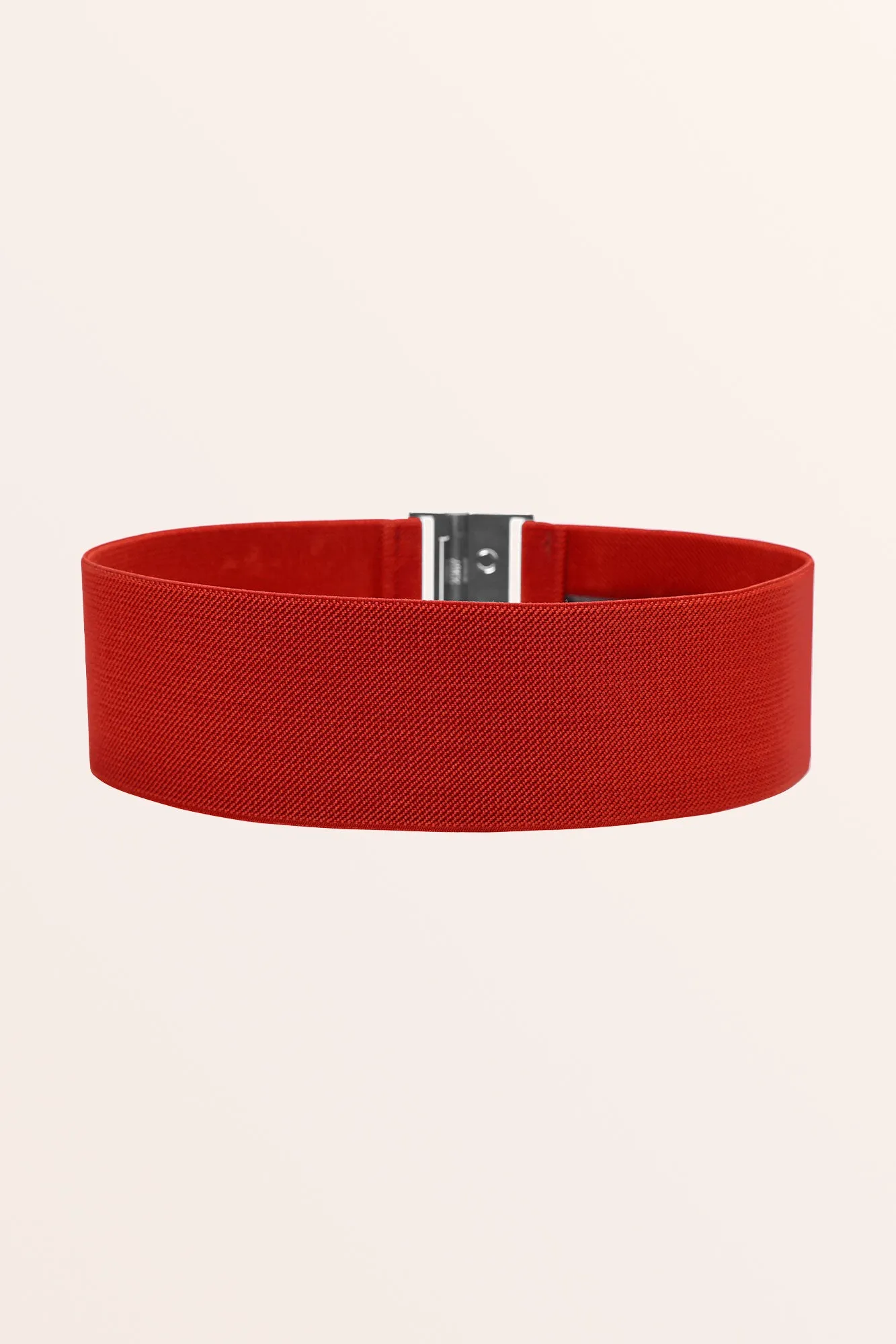 Classic Interlock Dress Belt - Red