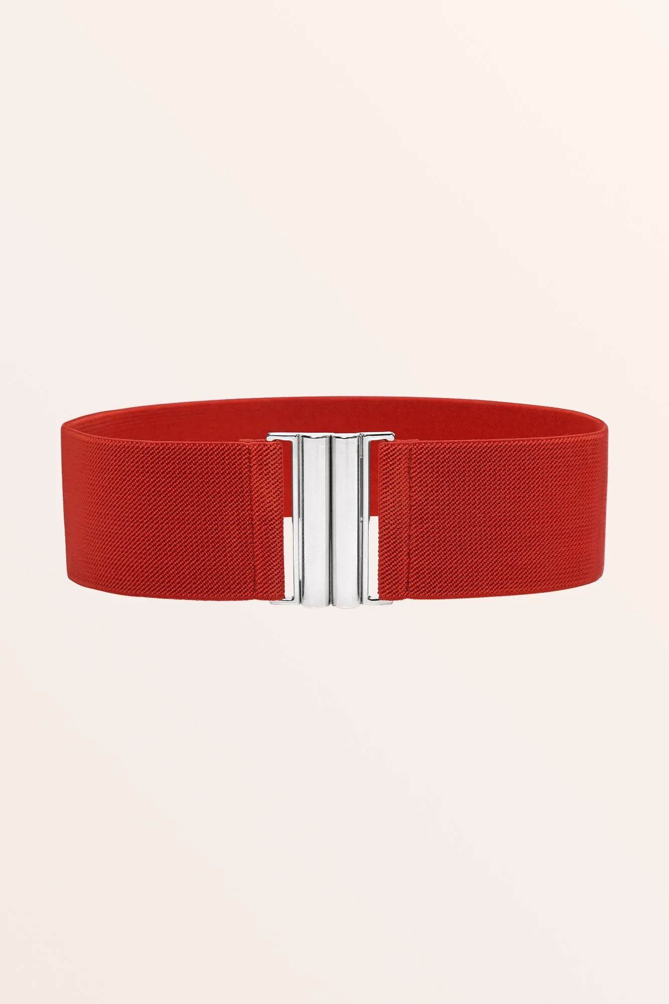 Classic Interlock Dress Belt - Red