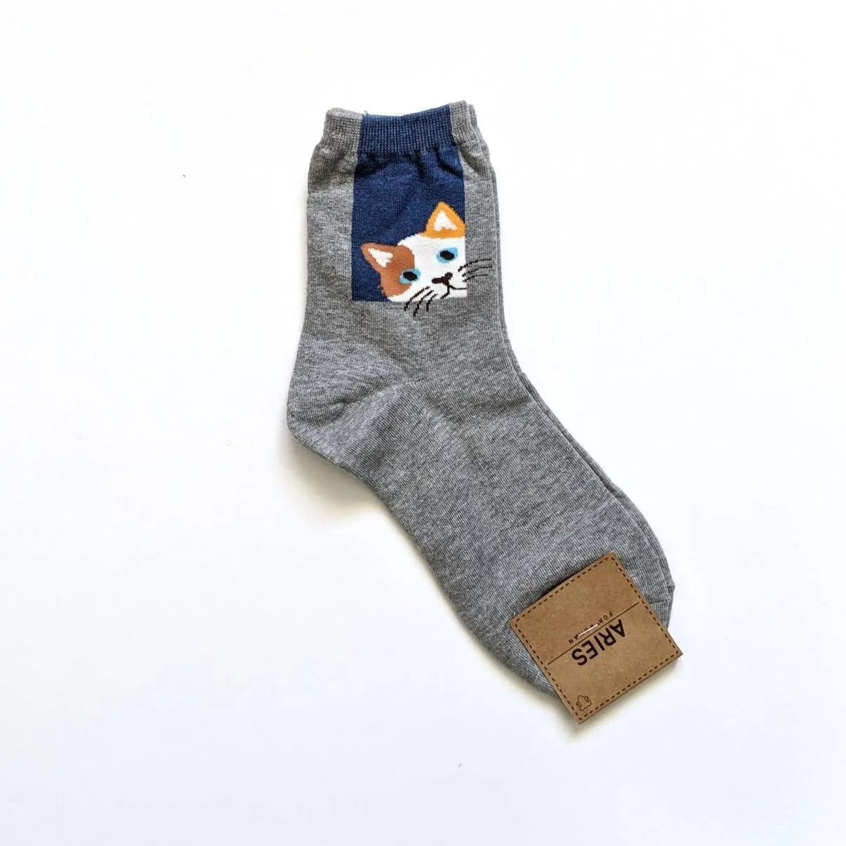 Cute Peeping Cat Women Socks | Colorful Socks | Dog Socks | Womens Socks | Cat Socks | Animal Socks | Long Socks