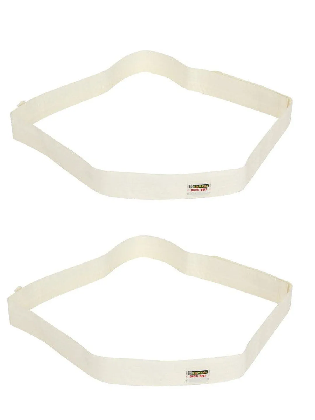 Dhoti Belts Cream Pack of 2