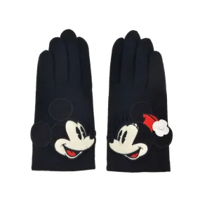 Disney Mickey & Minnie Winter Gloves Black