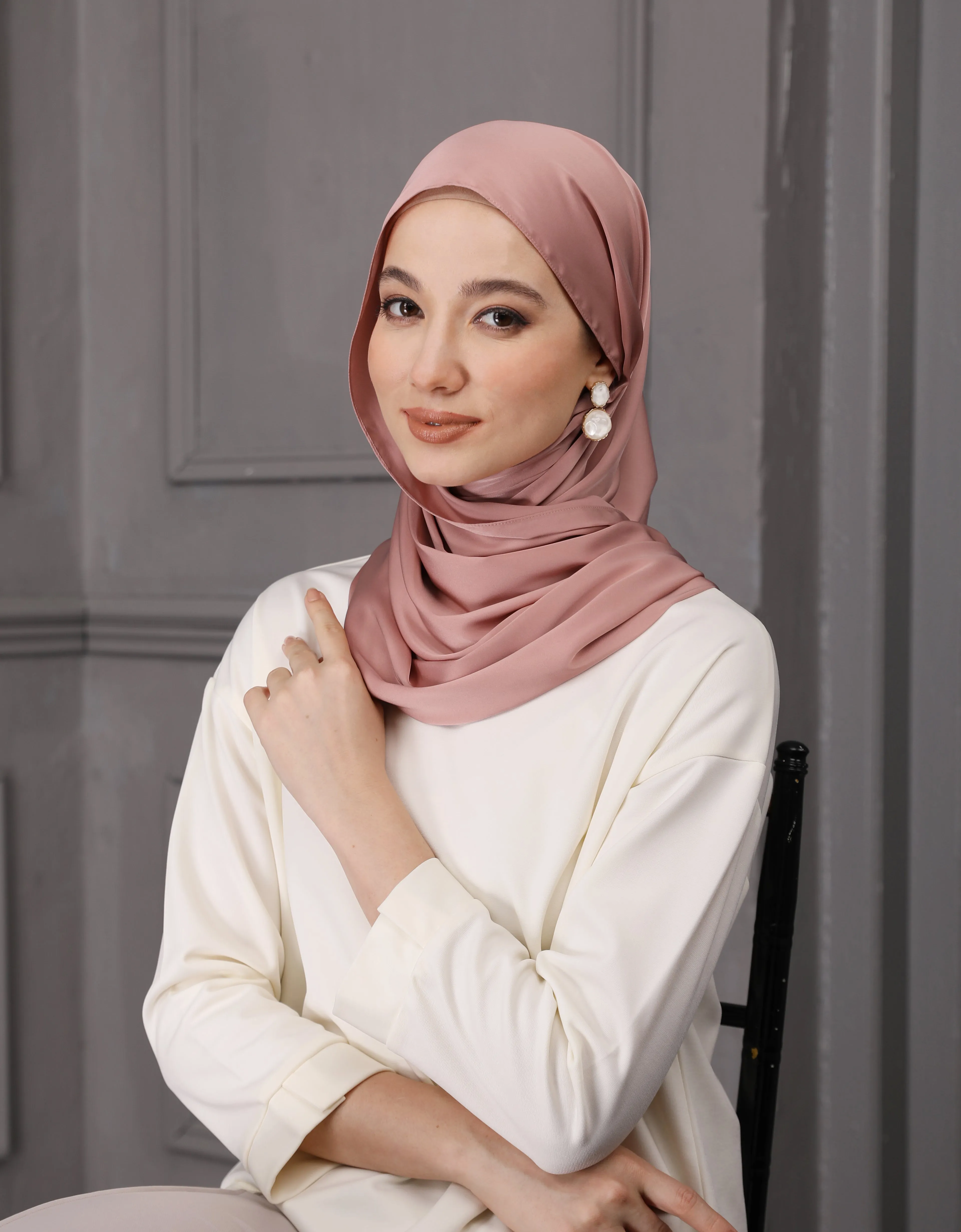 EVELYN SHAWL (PINK NUDE)