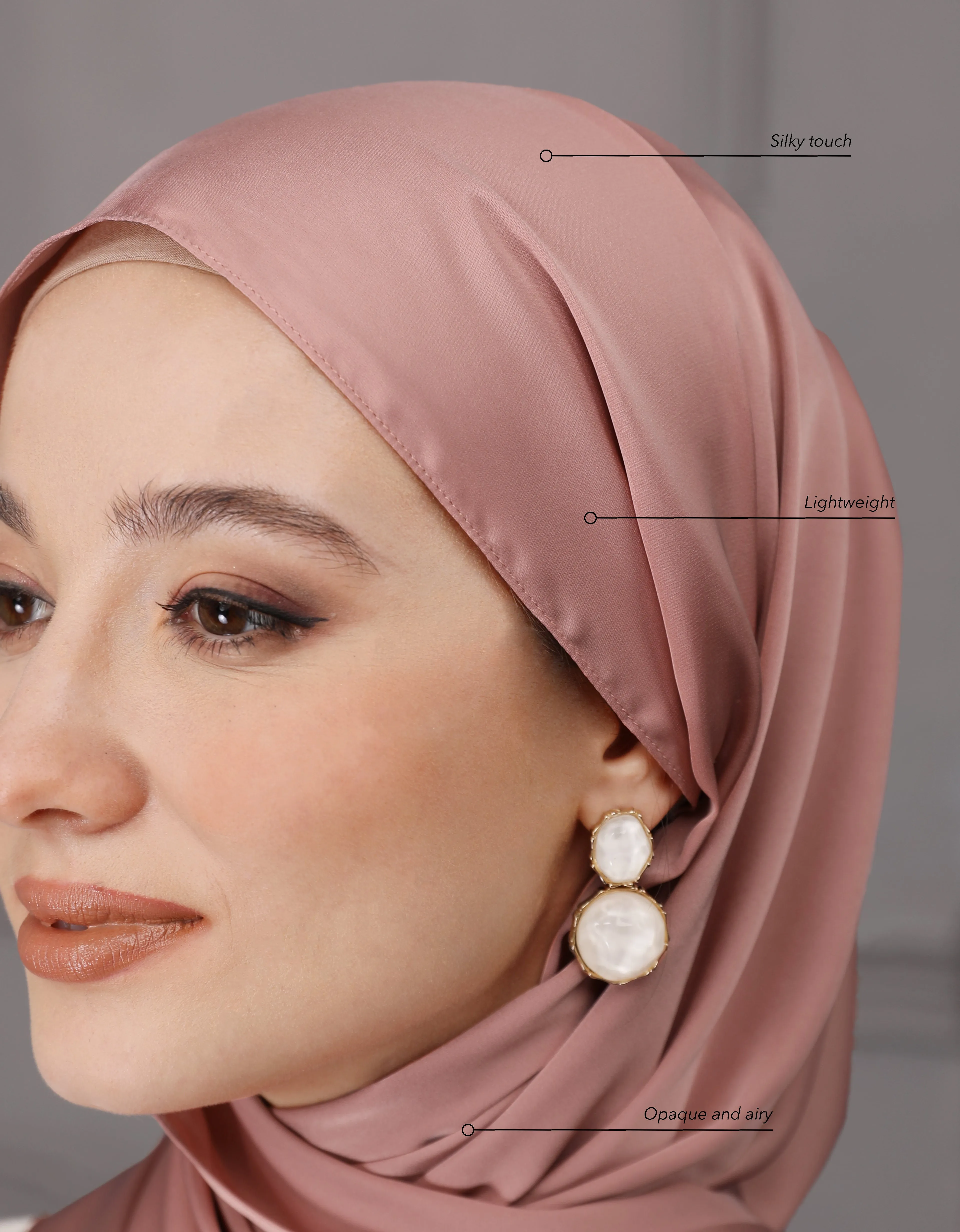 EVELYN SHAWL (PINK NUDE)