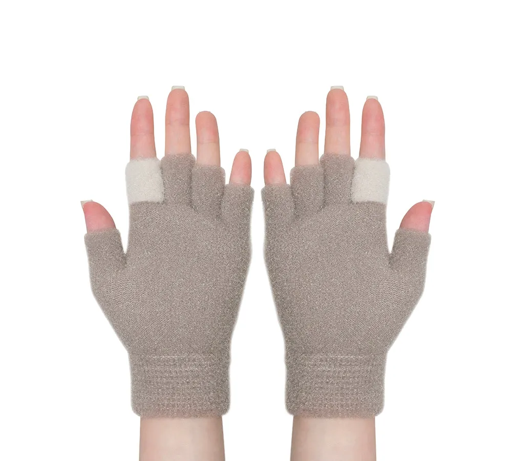 EVERAU® Fingerless Ultra Plush Knit Ewe Gloves