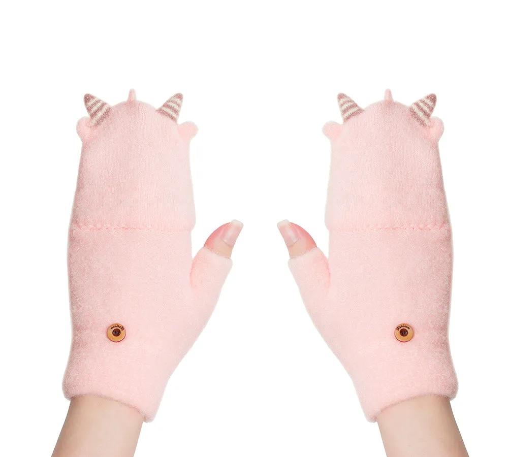 EVERAU® Fingerless Ultra Plush Knit Ewe Gloves