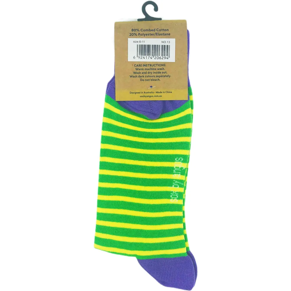 Green Stripes Socks