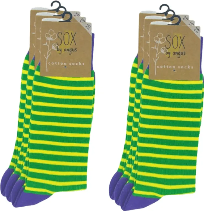 Green Stripes Socks