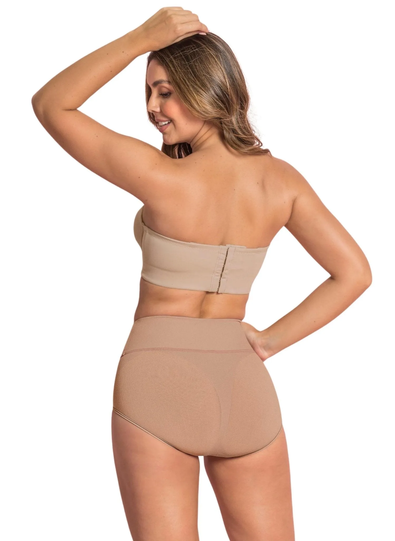 High-Waisted Classic Smoothing Brief - Nude