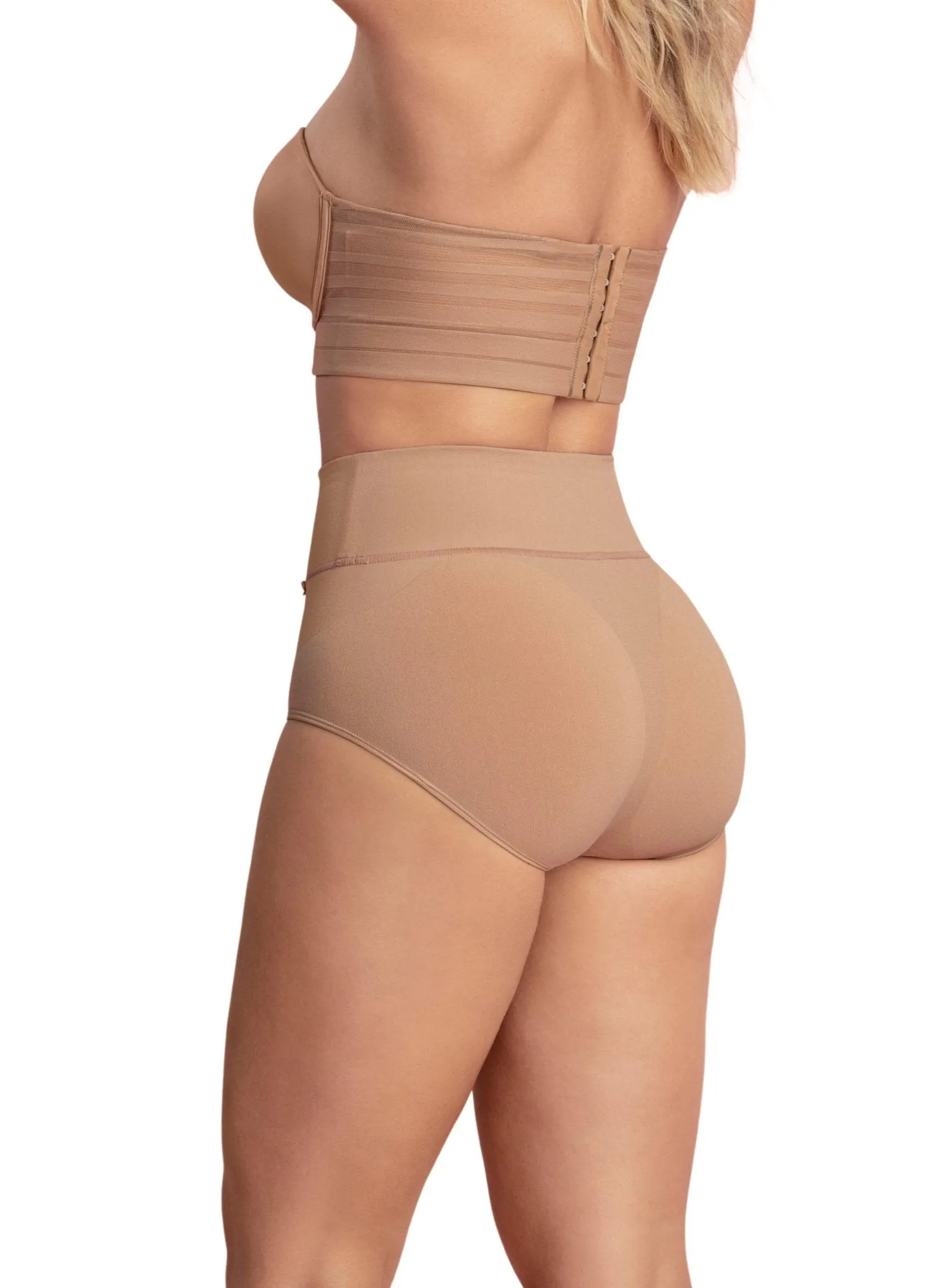 High-Waisted Classic Smoothing Brief - Nude