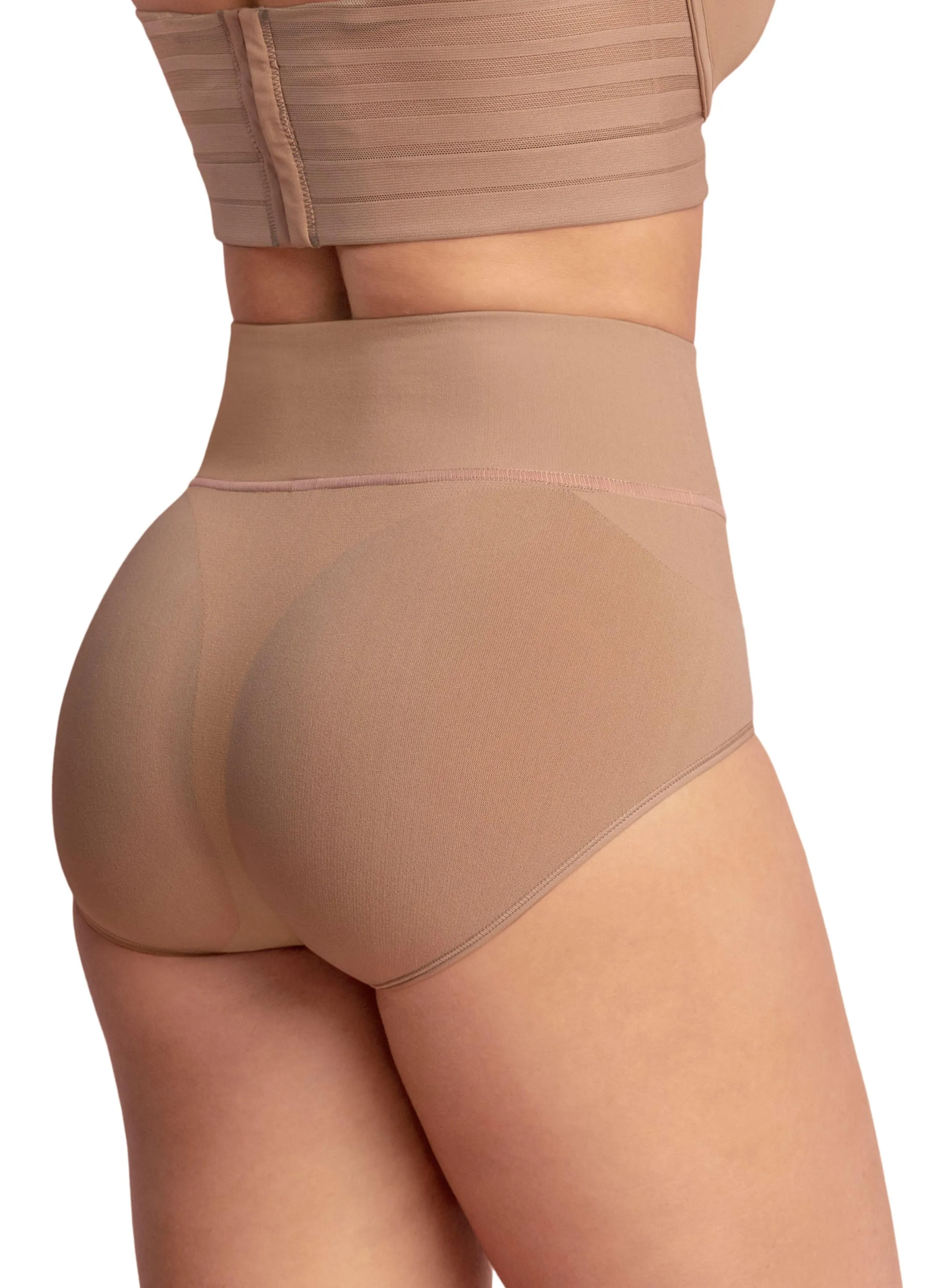 High-Waisted Classic Smoothing Brief - Nude