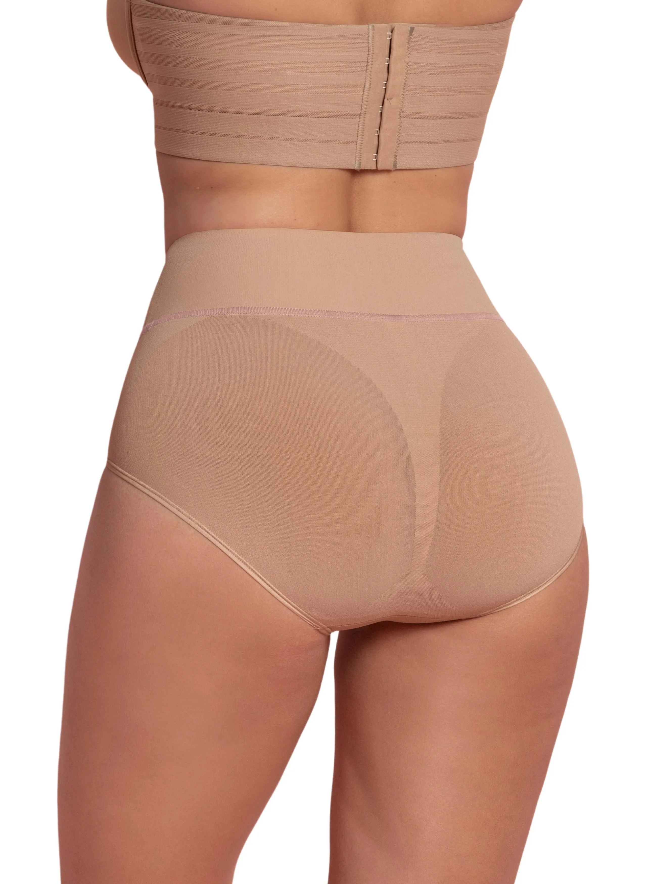 High-Waisted Classic Smoothing Brief - Nude