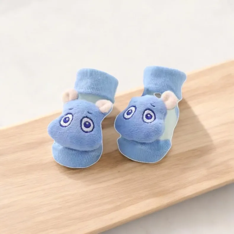 Hippo Baby Rattle Socks