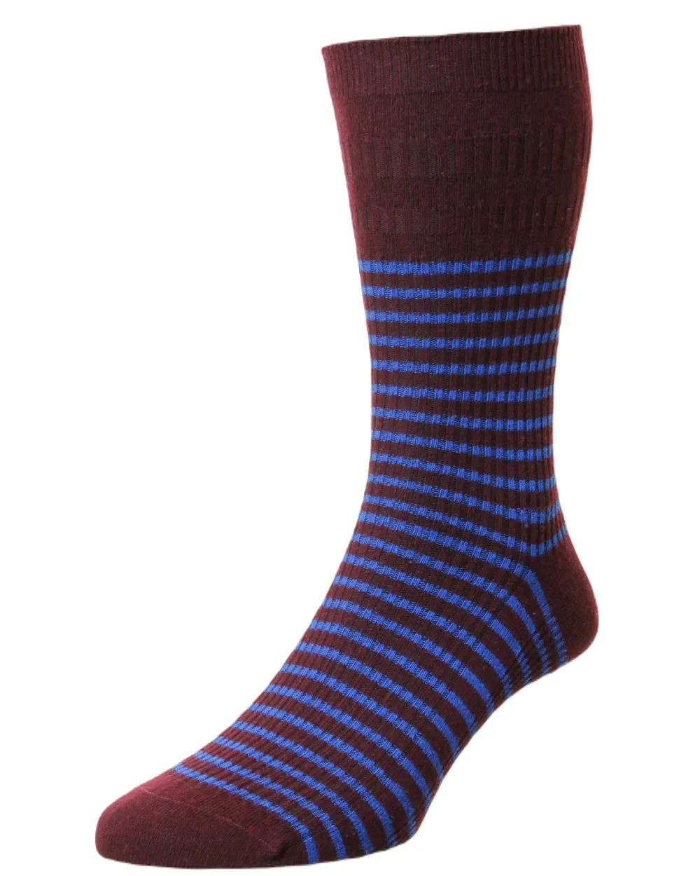 HJ Hall Stripe Cotton Softop Socks