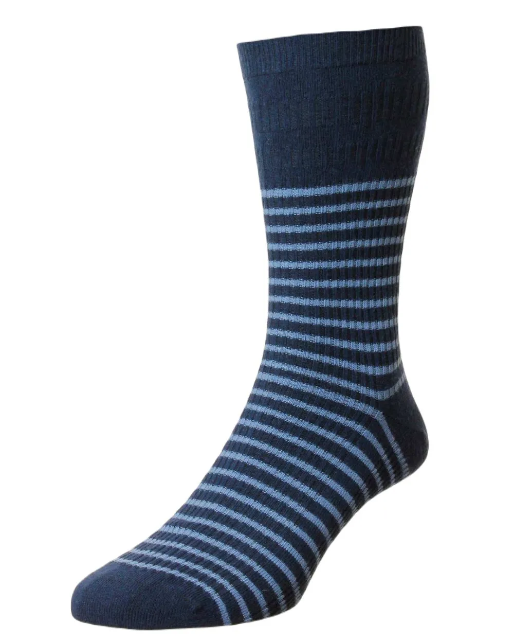 HJ Hall Stripe Cotton Softop Socks