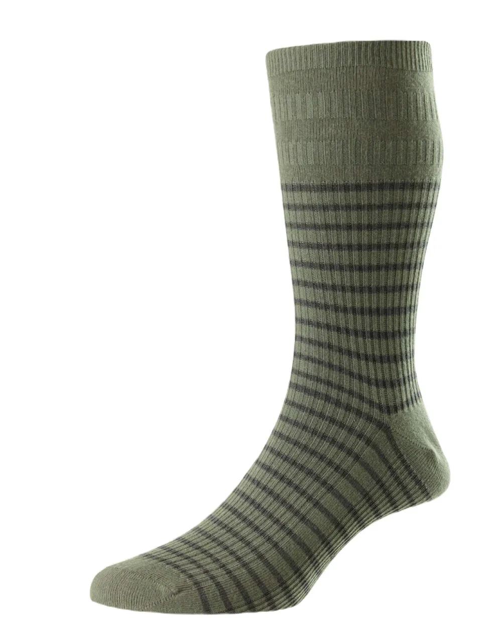 HJ Hall Stripe Cotton Softop Socks