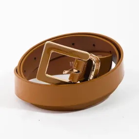 It's a Match Faux Leather Belt in Coffee