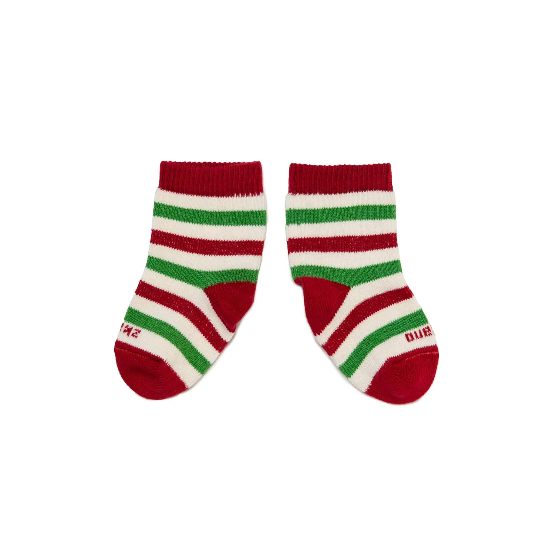 Kids - Candy Cane Stripe Organic Cotton Crew - Peppermint