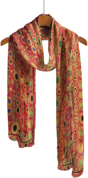 Klimt Hope II Silky-soft Polyester Sheer Long Scarf