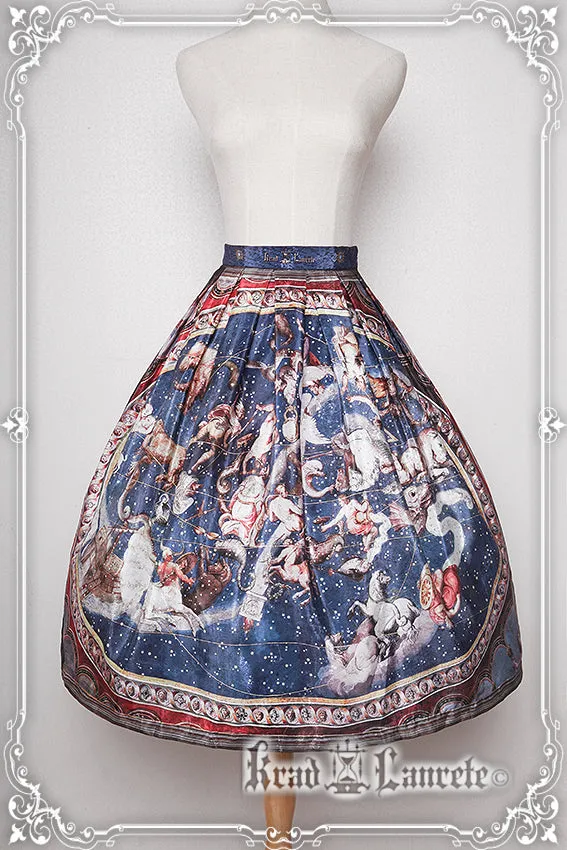 Krad Lanrete~Elegant Lolita Dark Blue Zodiac Print JSK