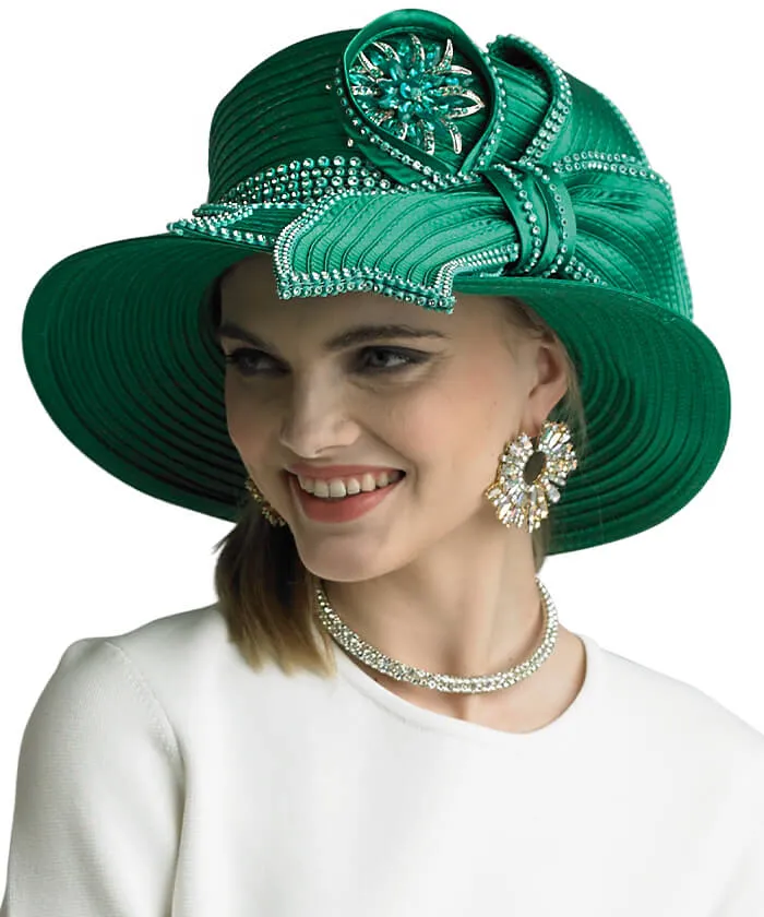 Lily and Taylor Hat H197-Emerald