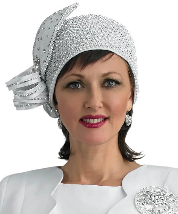 Lily and Taylor Hat H290 - White