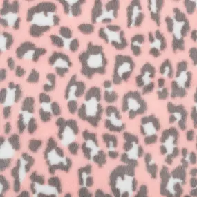 Luxe Cuddle® - Seal Leopard Pink Minky Yardage