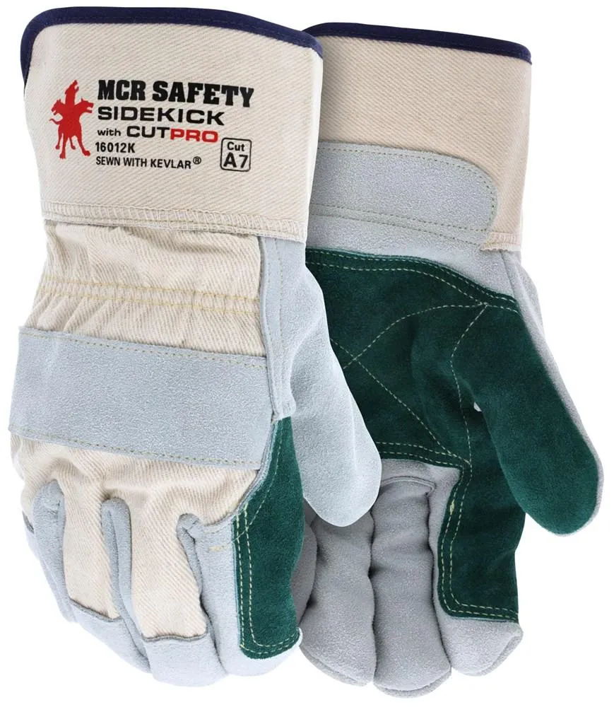 MCR Sidekick Series Gloves Side Split Leather Palm Gloves