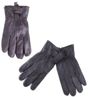 men's leather gloves w/ snap closure Case of 144