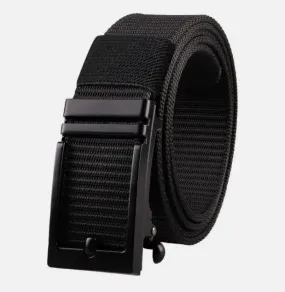 Mens Ratchet Belt Nylon Web Belts for with Automatic Slide Buckle Tactical Belt