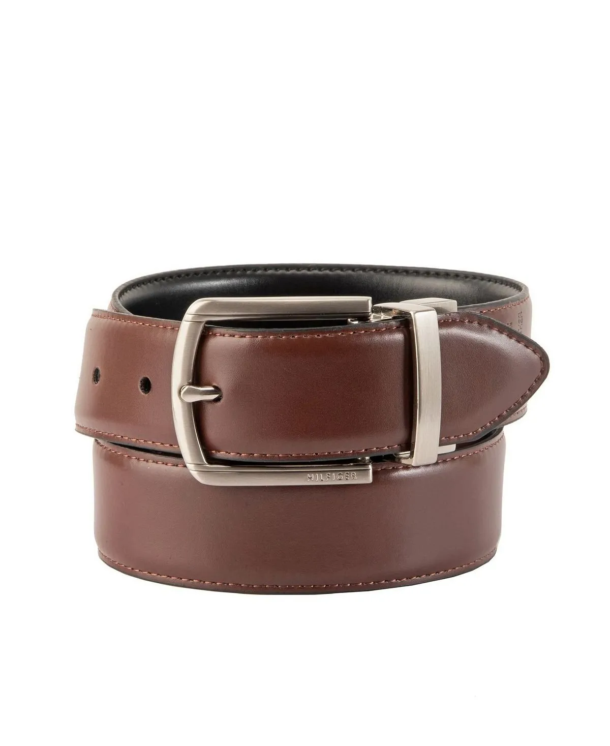 Men's Reversible Textured Elastic Casual Belt created for Macy's Tommy Hilfiger