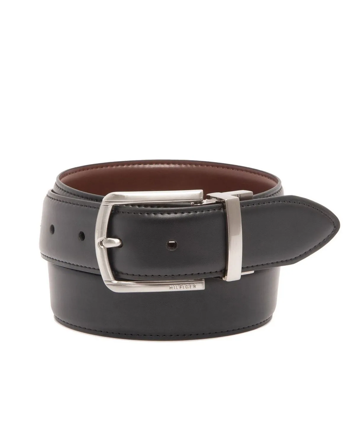 Men's Reversible Textured Elastic Casual Belt created for Macy's Tommy Hilfiger