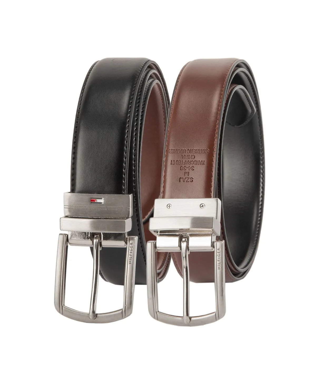 Men's Reversible Textured Elastic Casual Belt created for Macy's Tommy Hilfiger