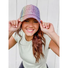 Mermaid Glitter Ball Cap